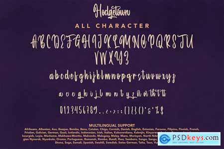 Hodgetown - Modern Script Font