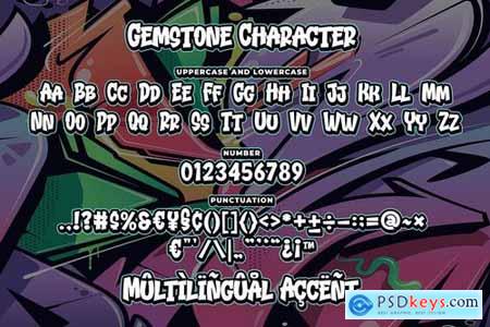 Gemstone Graffiti Font