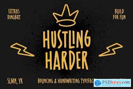 Hustling Harder - Bouncing Font
