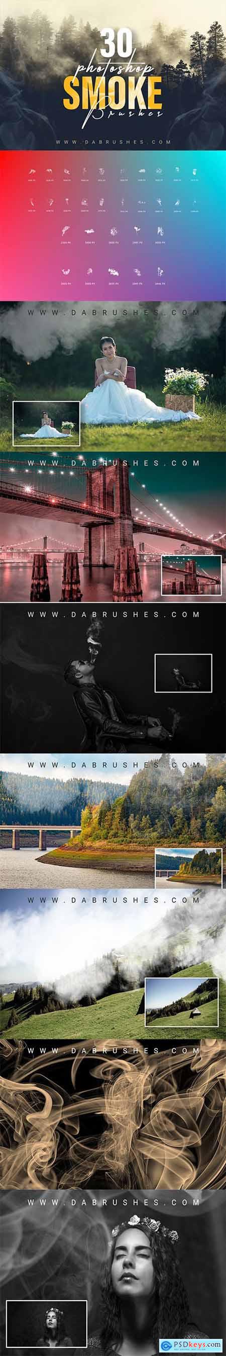 30 Smoke Photoshop Brushes 6040264