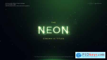 Neon Cinematic Titles 32216217