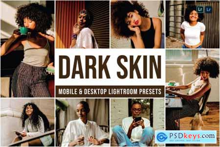 Dark Skin Mobile and Desktop Lightroom Presets
