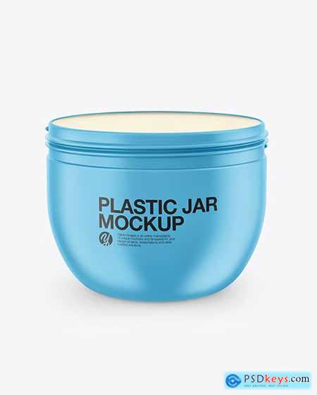 Matte Plastic Jar Mockup 82645