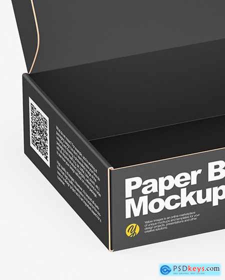 Opened Paper Box Mockup 81628