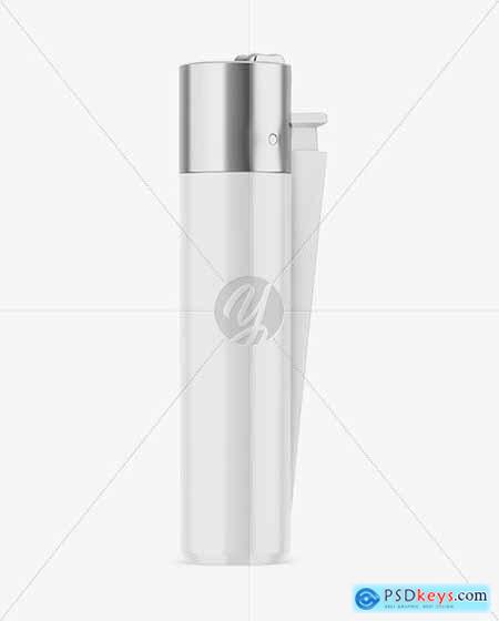 Glossy Plastic Lighter Mockup 82581