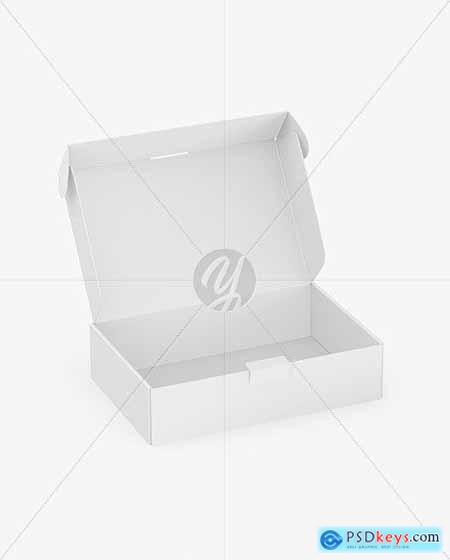 Opened Paper Box Mockup 81628