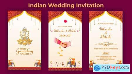 Indian Wedding Invitation 32306848
