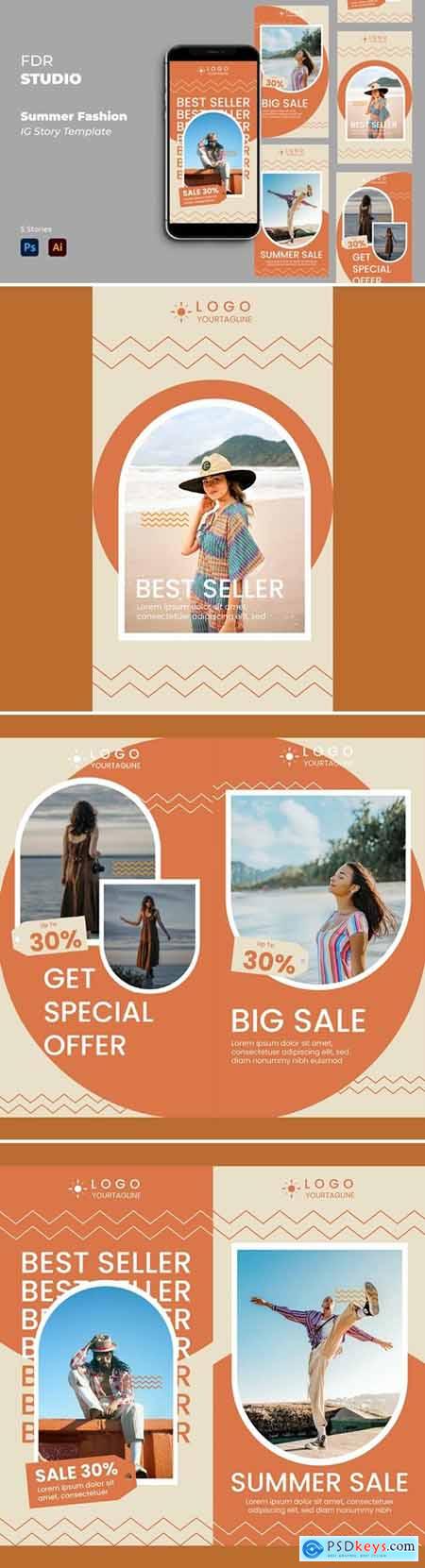 Summer Fashion Instagram Story Template