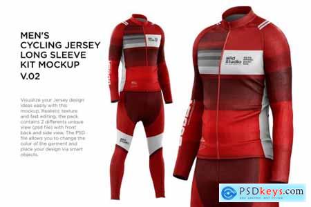 Mens Cycling Jersey Kit Mockup v.02 616855