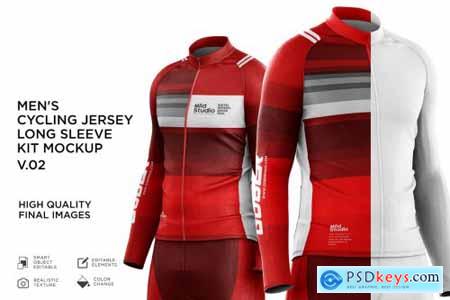 Mens Cycling Jersey Kit Mockup v.02 616855
