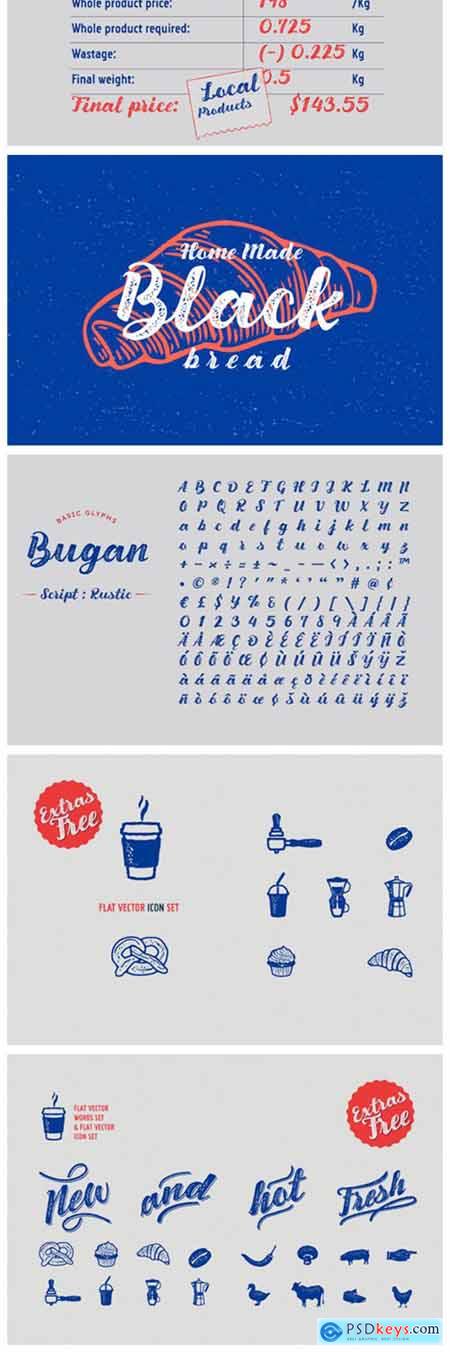 Bugan Script Rustic Font