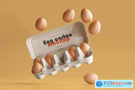 Egg carton mockup