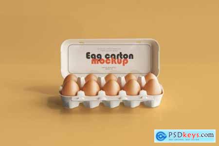 Egg carton mockup