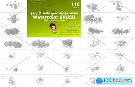 Watercolor Brush Bundle Vl 08 5751724