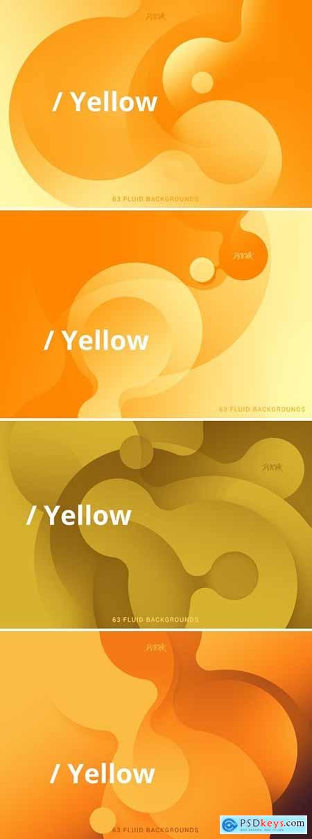 Yellow - Soft Fluid Backgrounds
