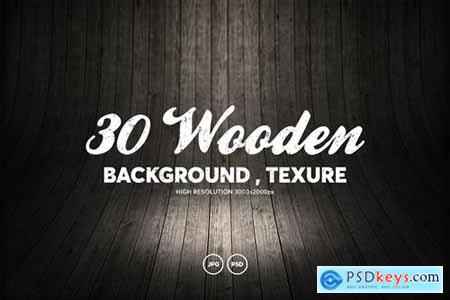 30 Wooden Backgrounds - Textures