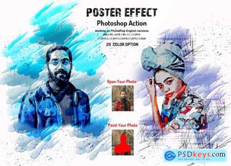 Poster Effect Photoshop Action 5995427