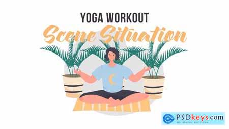 Yoga workout - Scene Situation 32350362