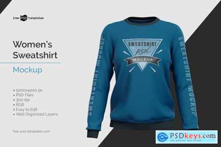 Womens Sweatshirt Mockup 5847522
