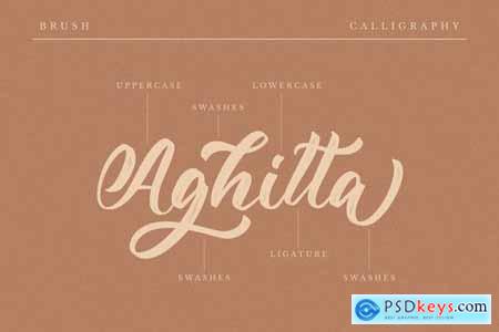 Aghitta - Brush Script Font