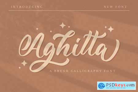 Aghitta - Brush Script Font