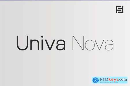 Univa Nova - Minimalist Typeface with Clean Design 6131352