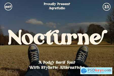 Nocturne - Podgy Serif Font