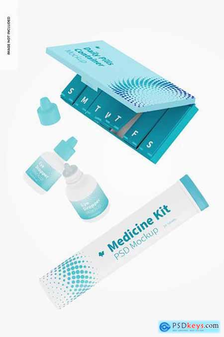 Medicine kit mockup