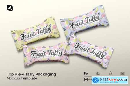 Top View Taffy Packaging Mockup 5210043