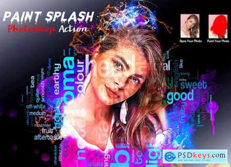 Paint Splash Photoshop Action 5966298