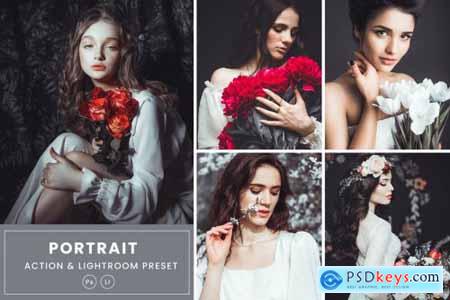 Portrait Photoshop Action & Lightrom Presets