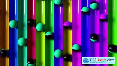 Bright Colorful Background with Rolling Balls Along the Paths 32479820 Free Motion Graphics