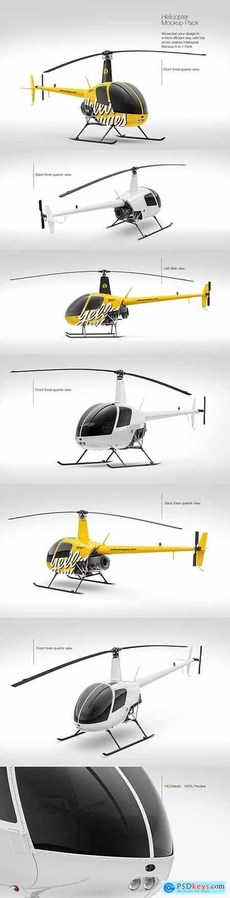 Helicopter Mockup Pack 84484