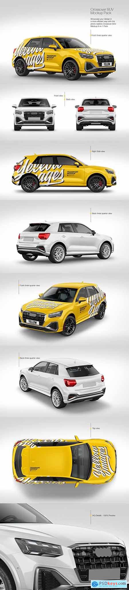 Luxury Crossover SUV Mockup Pack 84488