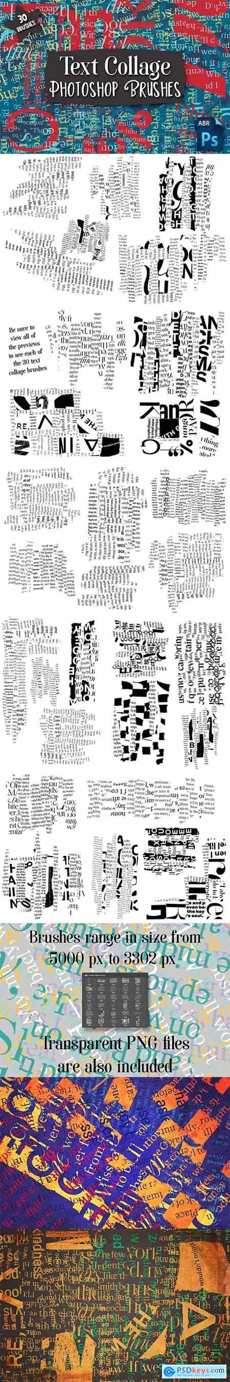 Text Collage Photoshop Brushes 5778660
