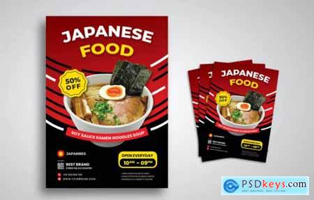 Japanese Food Flyer PSD