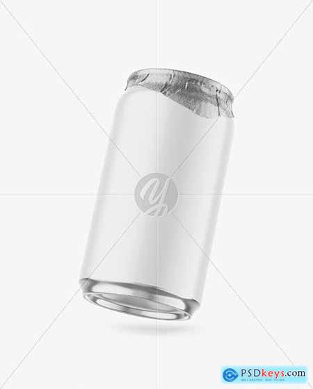 330ml Matte Drink Can w- Foil Lid Mockup 84543