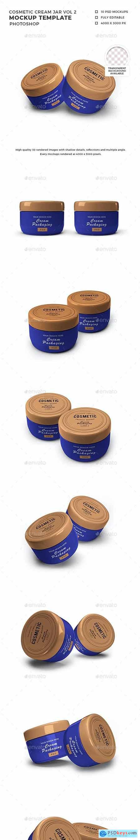Cosmetic Cream Jar Mockup Template Vol 2 32498399