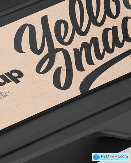 Grill Frying Pan with Kraft Paper Label Mockup 84595