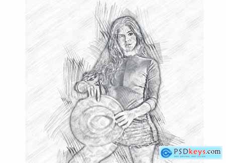 Sketch Drawing Effect PS Action 5903092