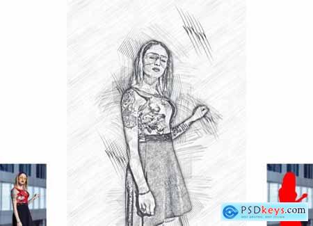 Sketch Drawing Effect PS Action 5903092