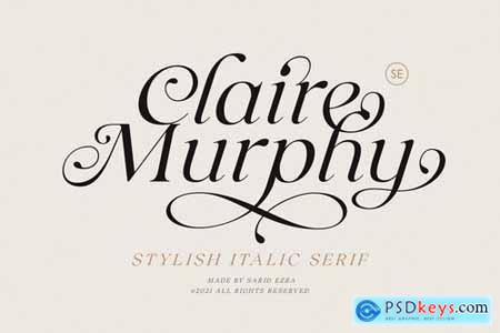 Claire Murphy - Stylish Italic Serif