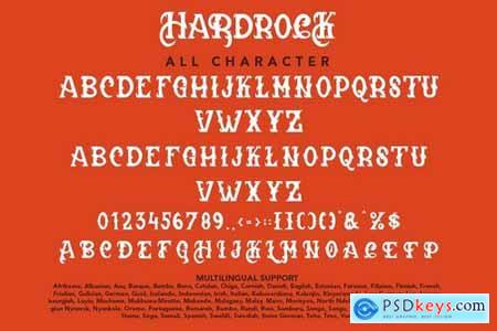 Hardrock - Black Letter Typeface