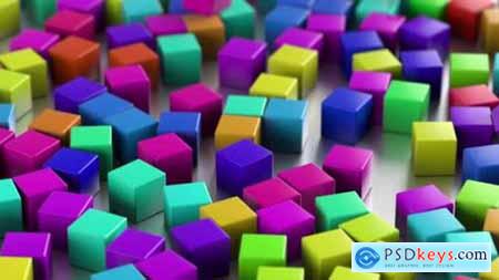 Abstract Colorful Cubes With Depth Of Field 32502117
