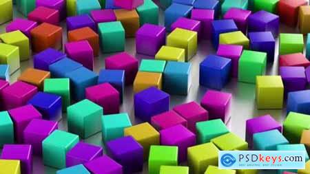 Abstract Colorful Cubes 32502069