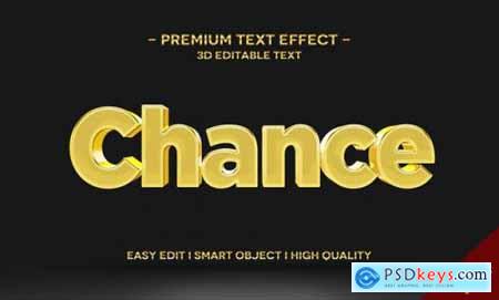 3d gold text style effect template