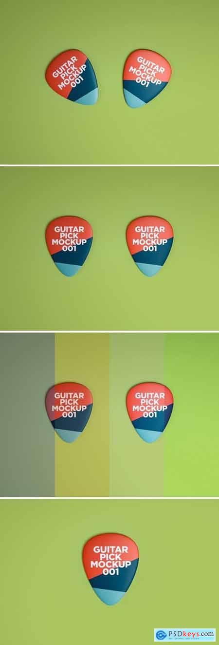 Guitar Pick Mockup 001