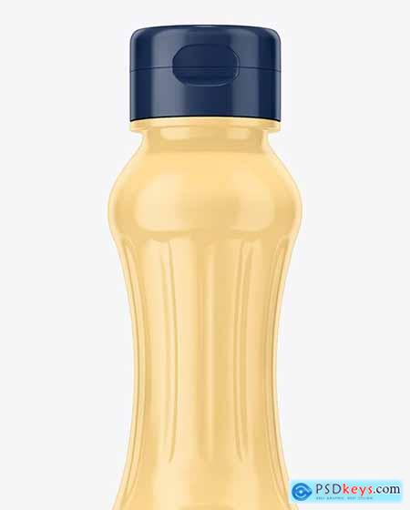 Matte Plastic Syrup Bottle Mockup 84641