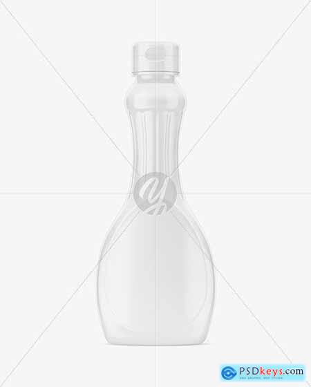 Matte Plastic Syrup Bottle Mockup 84641