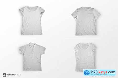 Multiple Collar Type T Shirt Mockup 6146518